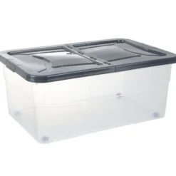 Box dessous de lit gris 45L