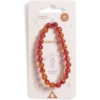 Bracelet crystal fin 24 perles cornaline auburn - Vitalité