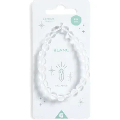 Bracelet crystal large 26 perles blanc transparent - Balance