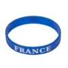 Bracelet supporter France silicone bleu Ø6cm