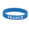Bracelet supporter France silicone bleu Ø7cm