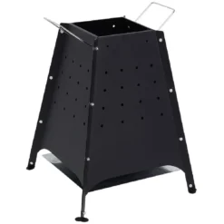 Brasero acier anti-corrosion noir