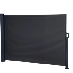 Brise-vue extensible et rétractable noir L300xH140cm