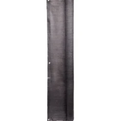 Brise vue toile gris foncé avec oeillets L.500xH.150cm