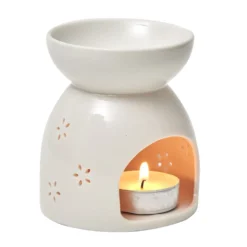 Brûle parfum céramique blanc