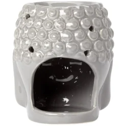 Brûle parfum tête Bouddha en grès (2 modèles)