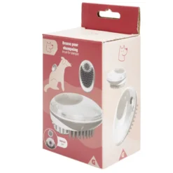 Brosse animal avec réservoir shampooing