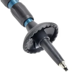 Bâton de marche ajustable aluminium bleu