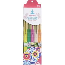 Bâtonnet d'encens parfums variés x40