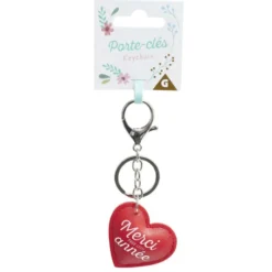 Cadeau merci pour cette année porte-clé avec message 5x11cm (3 modèles)