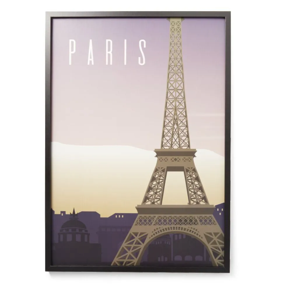 Cadre en bois affiche Paris 50x70cm