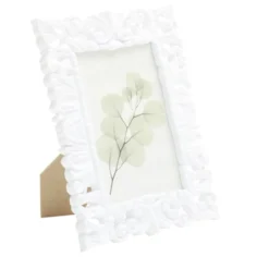 Cadre photo baroque plastique 15x20,6cm pour photo 10x15cm (2 modèles)