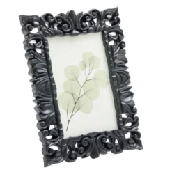 Cadre photo baroque plastique 15x20,6cm pour photo 10x15cm (2 modèles)
