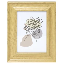 Cadre photo bois beige 18,5x24,5cm