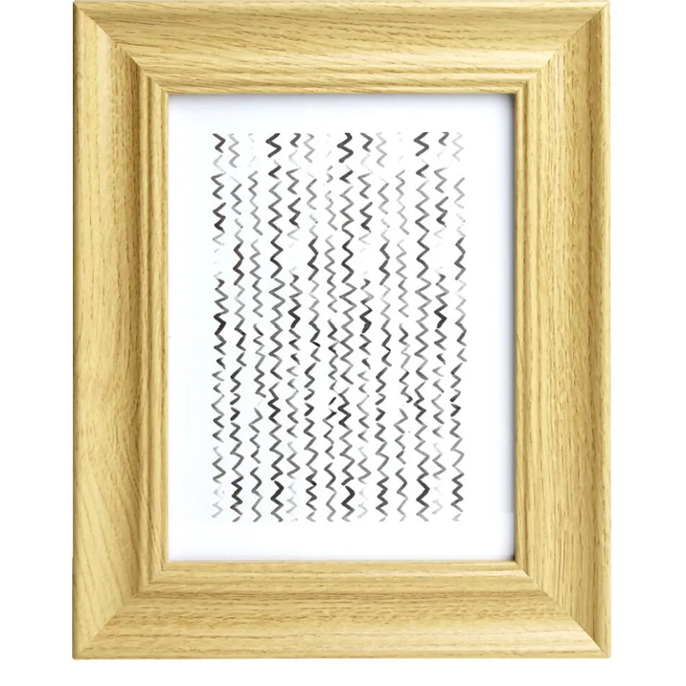 Cadre photo bois beige 21,5x26,5cm