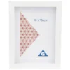 Cadre photo bois blanc 12x17cm pour photo 10x15cm