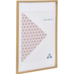 Cadre photo bois clair 50x70cm pour photo 40x50cm
