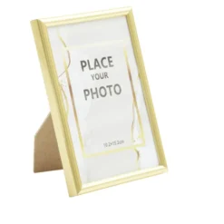 Cadre photo bois doré pour photo 10x15cm