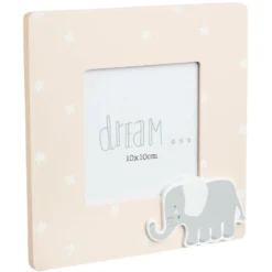 Cadre photo bois enfant décor animal 17x17cm pour photo 10x10cm (4 modèles)