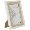 Cadre photo bois naturel blanc 14x19cm pour photo 10x15cm