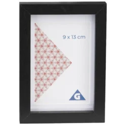 Cadre photo bois noir 12x17cm pour photo 9x13cm