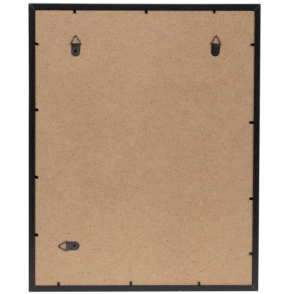 Cadre photo bois noir 39.8x49.5cm pour photo 30x40cm