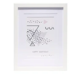Cadre photo bord bois 20x26cm (2 modèles)