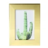 Cadre photo bord doré ou argenté 14xH19cm (2 modèles)