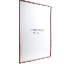 Cadre photo bord vague plastique coloré 54x74cm pour photo 50x70cm (3 modèles)