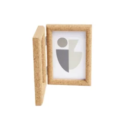Cadre photo double en bois 25x17cm pour photo 10x15cm