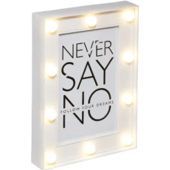 Cadre photo pailleté 10 ampoules LED 14x19cm (6 modèles)