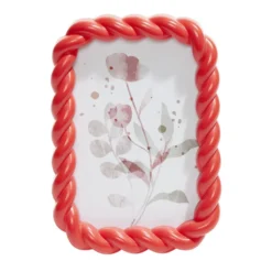 Cadre photo plastique contour torsadé 13x18cm (4 modèles)