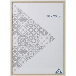 Cadre photo plastique effet bois 54x74cm pour photo 50x70cm