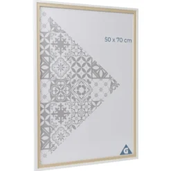 Cadre photo plastique effet bois 54x74cm pour photo 50x70cm