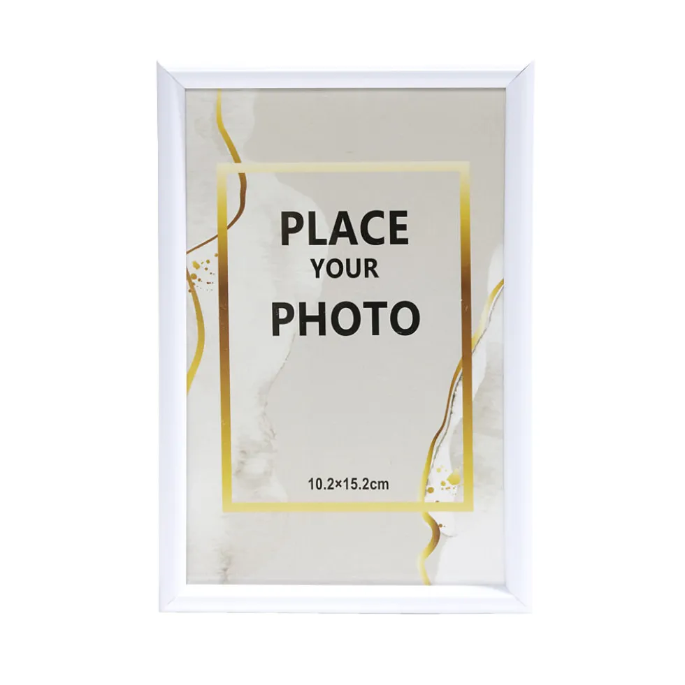Cadre photo plastique pour photo 10x15cm (2 modèles)