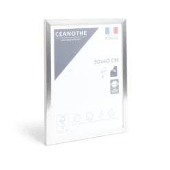 Cadre photo résine gris acier 32,7x42,7cm pour photo 30x40cm