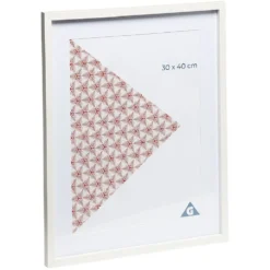Cadre photo 45x55 blanc en bois