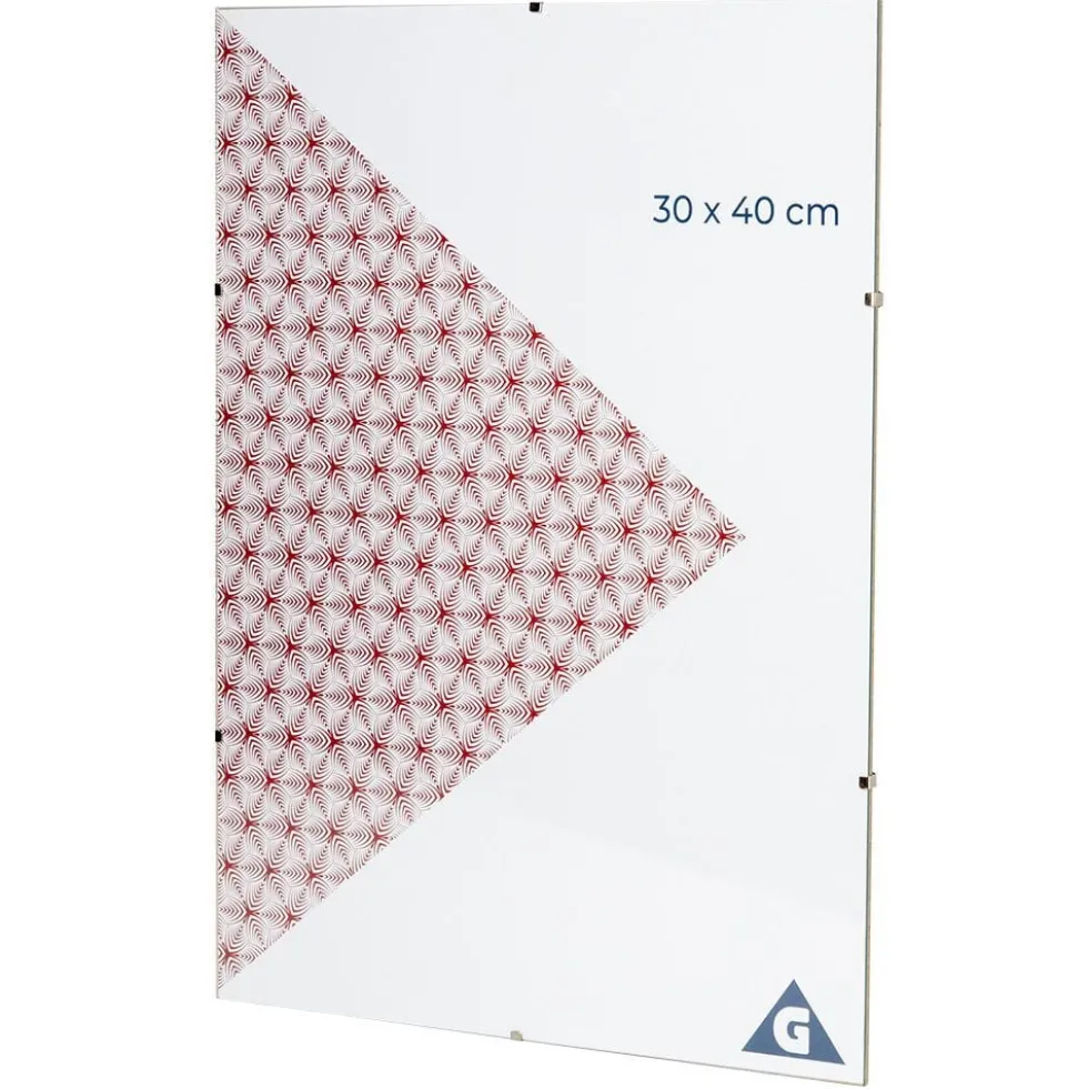 Cadre sous verre 30 x 40 cm