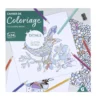 Cahier de coloriage 24 pages papier détails pailletés