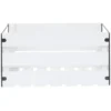 Caisse de rangement en bois et métal - L41 x l20 x H28 cm