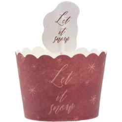 Caissette à gâteau avec décoration x18