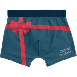 Caleçon homme x2 coton boîte cadeau Noël S/M/L/XL (2 modèles)