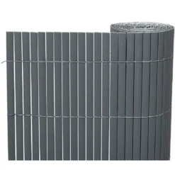 Canisse double face plastique gris 150x300cm