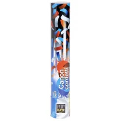 Canon à confettis bleu, blanc, rouge Ø5xH30cm