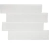 Carrelage adhésif sticker x4 briques blanches 21x29cm