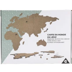 Carte du monde en liège