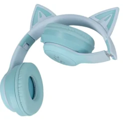 Casque audio enfant oreille chat LED RGB bluetooth USBC et micro (3 modèles)