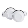 Casque audio et micro filaire pliant blanc et noir 1,20m