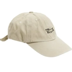 Casquette délavée avec motif brodé 27,5x18,xH10cm (4 modèles)