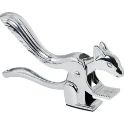 Casse noisette sur pied zinc forme écureuil L17,5cm